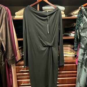 Elie Tahari Black Long Sleeve Dress